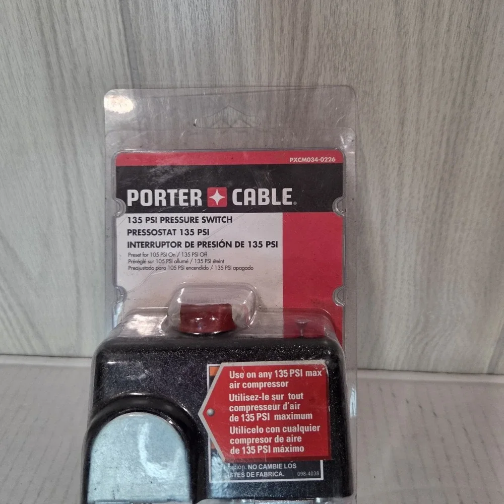 PORTER-CABLE PXCM034-0226 135 PSI Air Compressor Pressure Switch Condor 034-0226